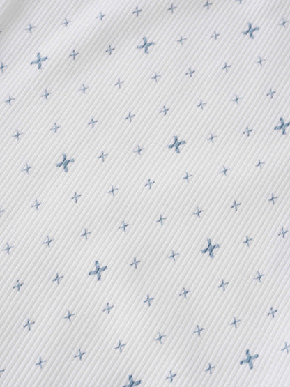 Light blue diamond pattern fabric