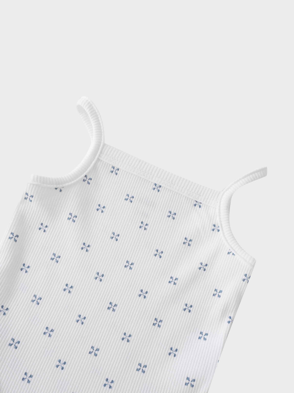 Light blue diamond pattern bodysuit
