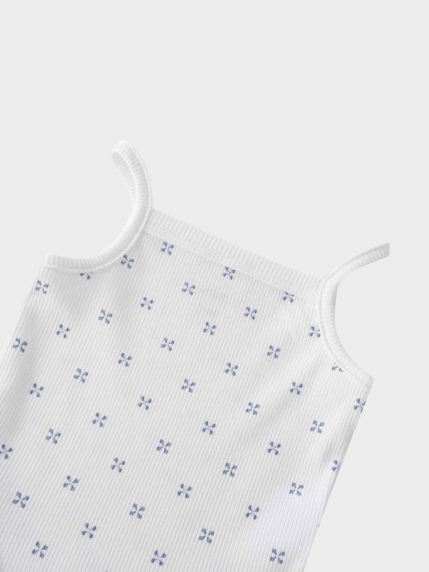 Light blue diamond pattern bodysuit