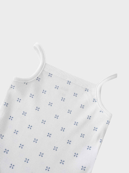 Light blue diamond pattern bodysuit