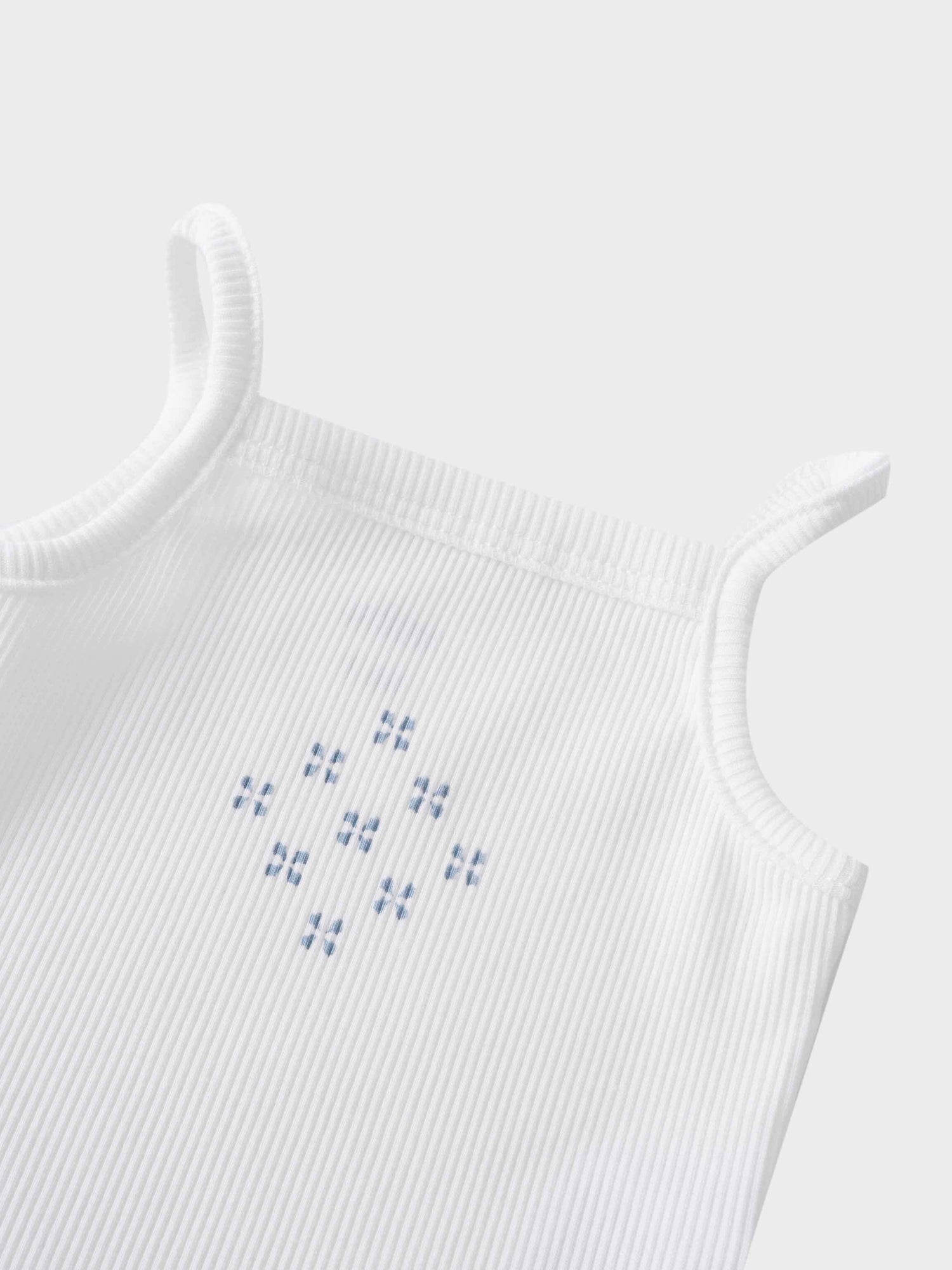 Light blue diamond pattern bodysuit