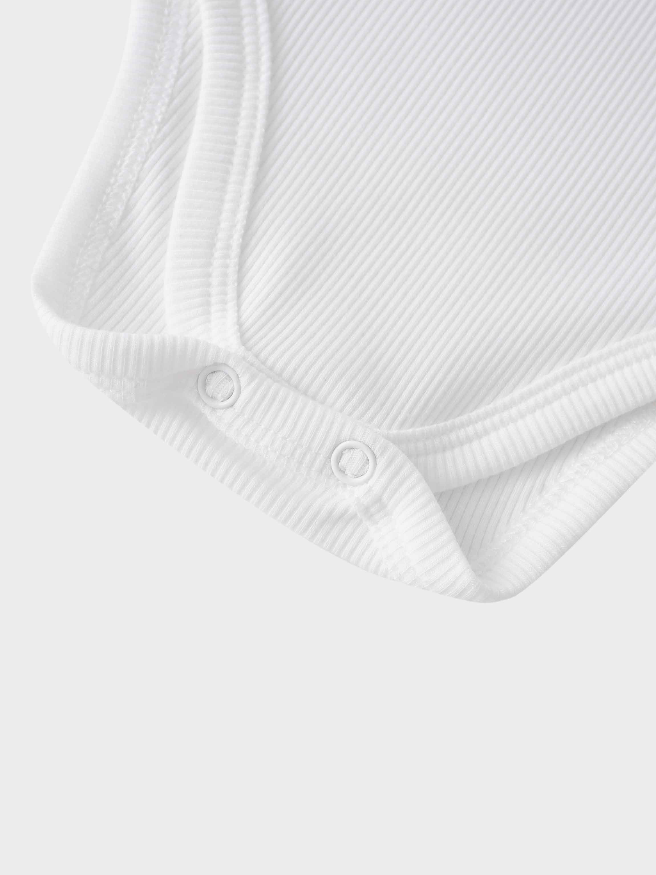 White bodysuit undershirt snaps