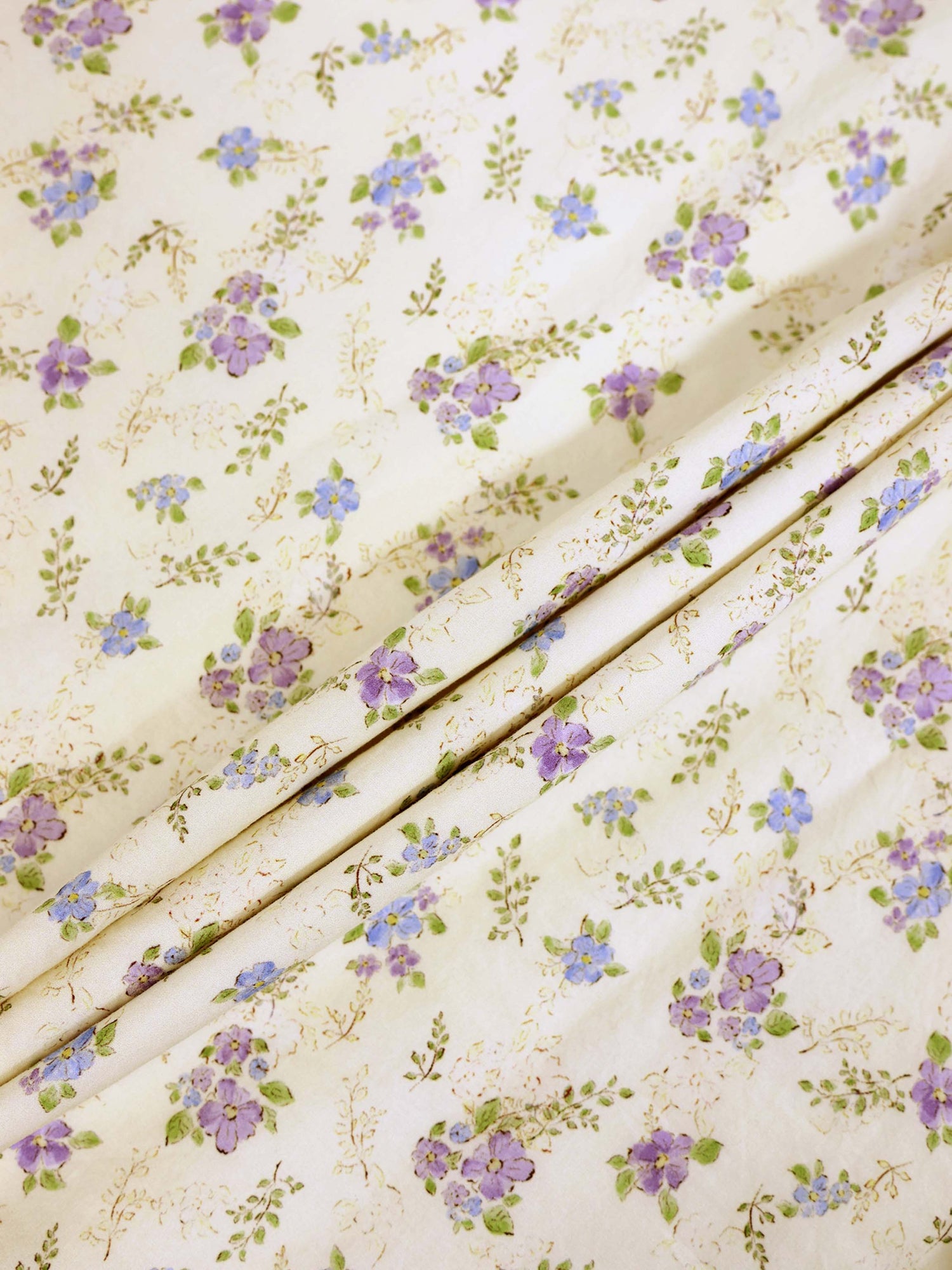 Ivory Flower Dress - Sleeveless by Adee, girls dressy with purple-blue floral print
