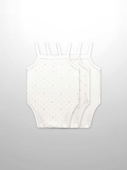 Pink diamond pattern baby bodysuits