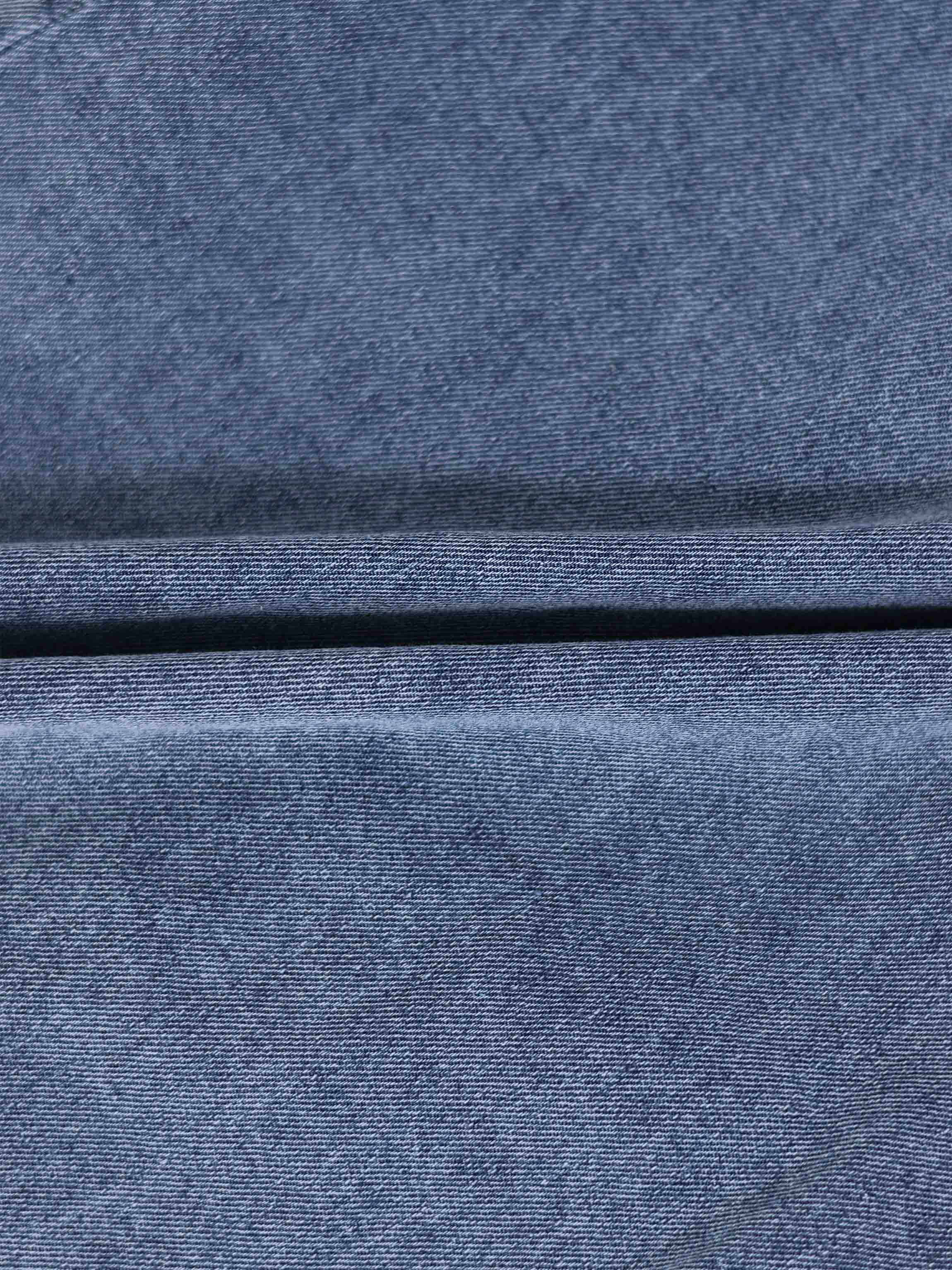 Blue denim button-down shirt for boys; casual denim fabric