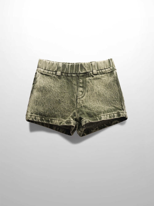 Washed green denim boys&