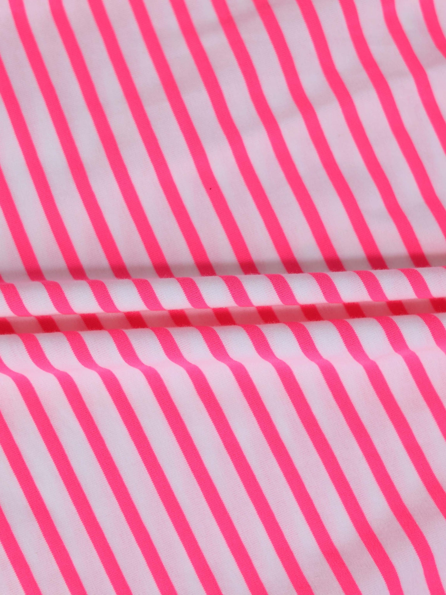 Neon pink striped dress for girls by Adee, 3/4 sleeves