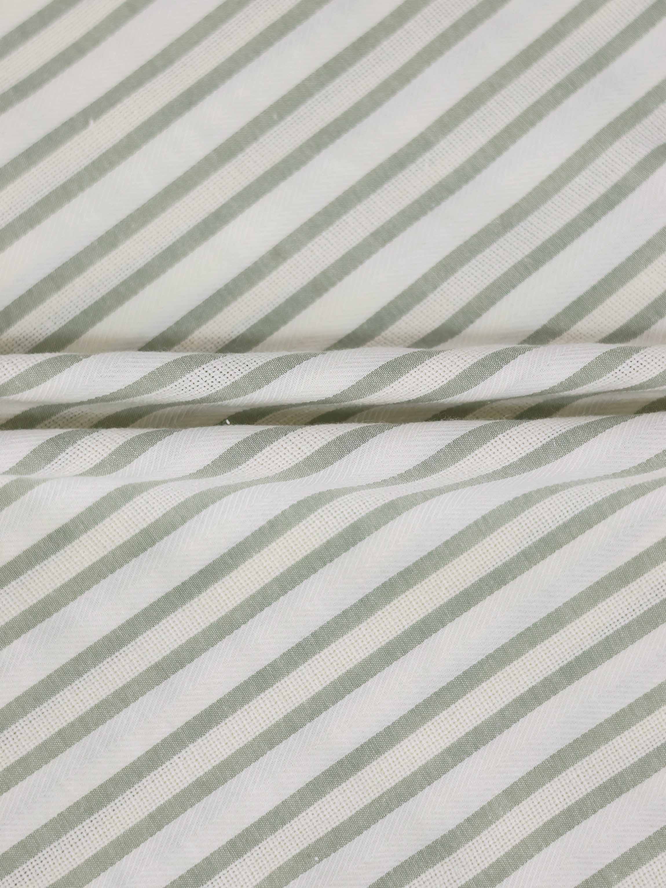 Green Striped Ruffled Shirt &amp; Bloomers Set