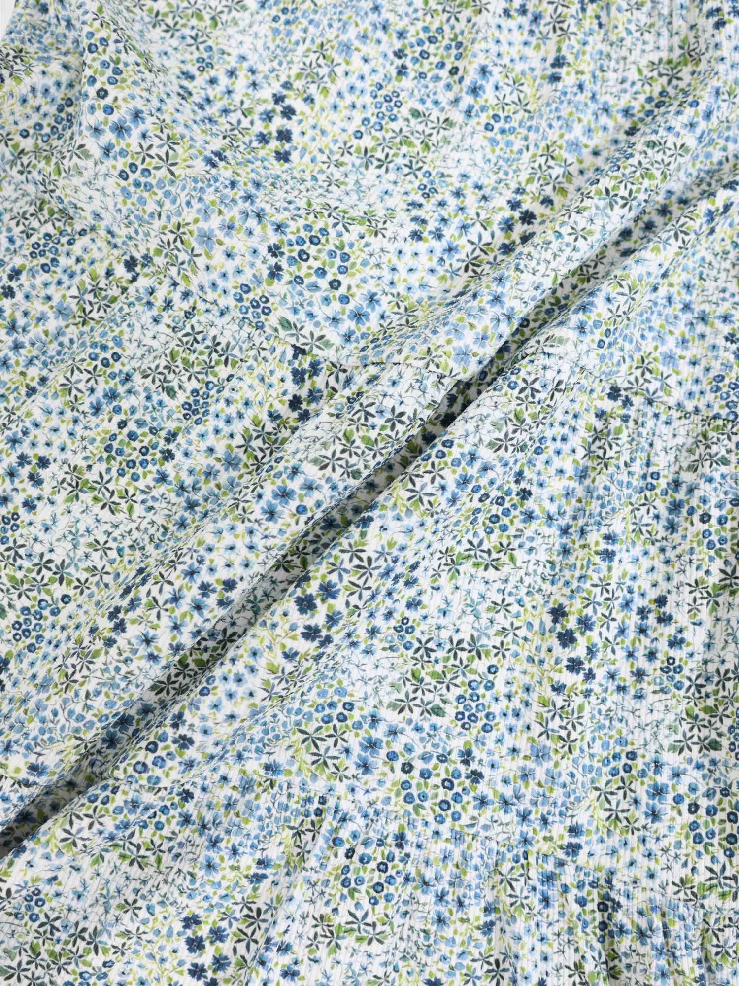 Blue Floral Robe - 3/4 Sleeves