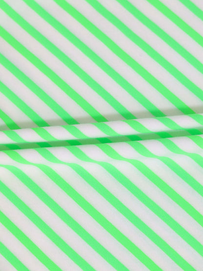 Neon green striped boxy boys&