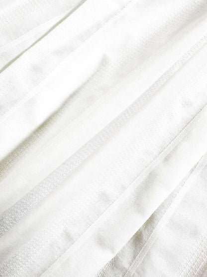 Textured White Cotton Shirt