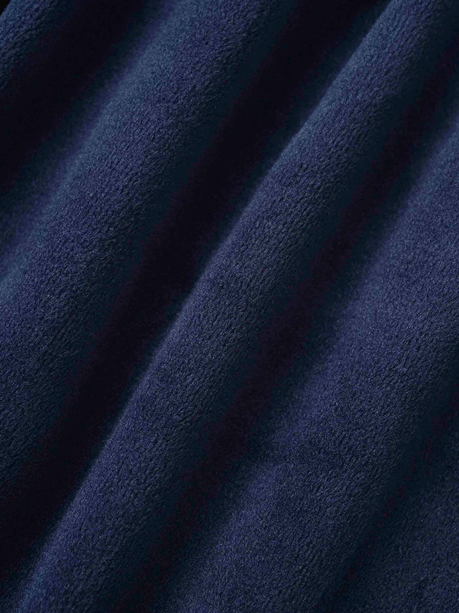 Tiered Velour Robe - Navy