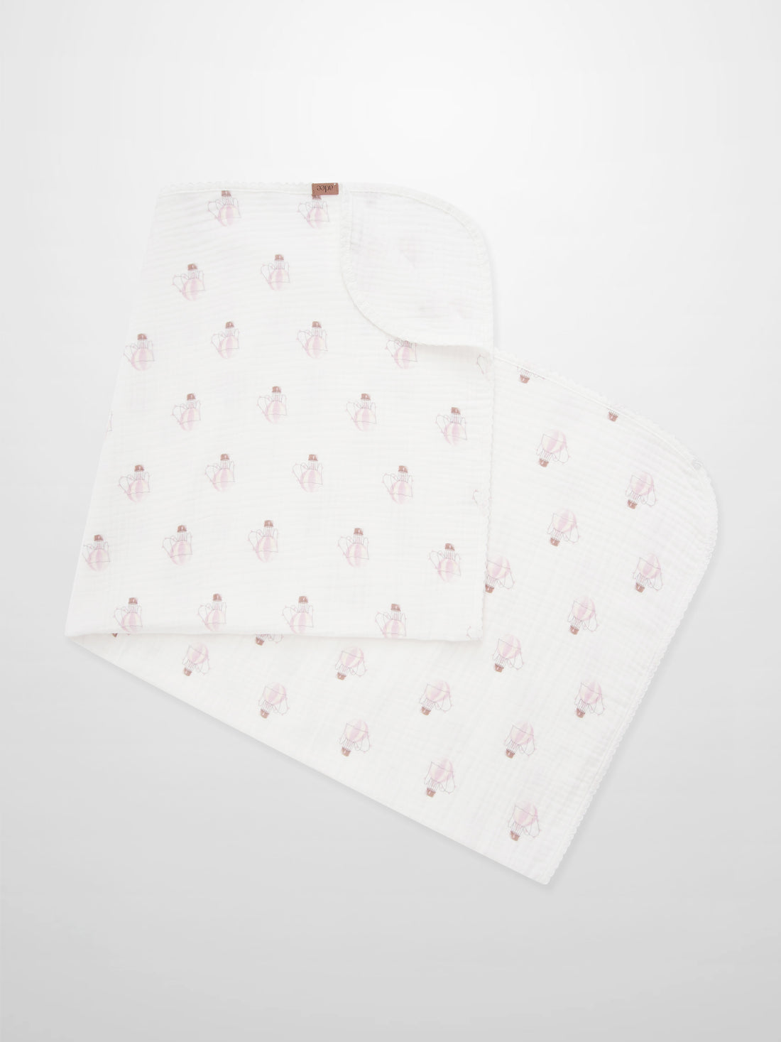 Pink Balloon Blanket with Lace by Adee, girls&