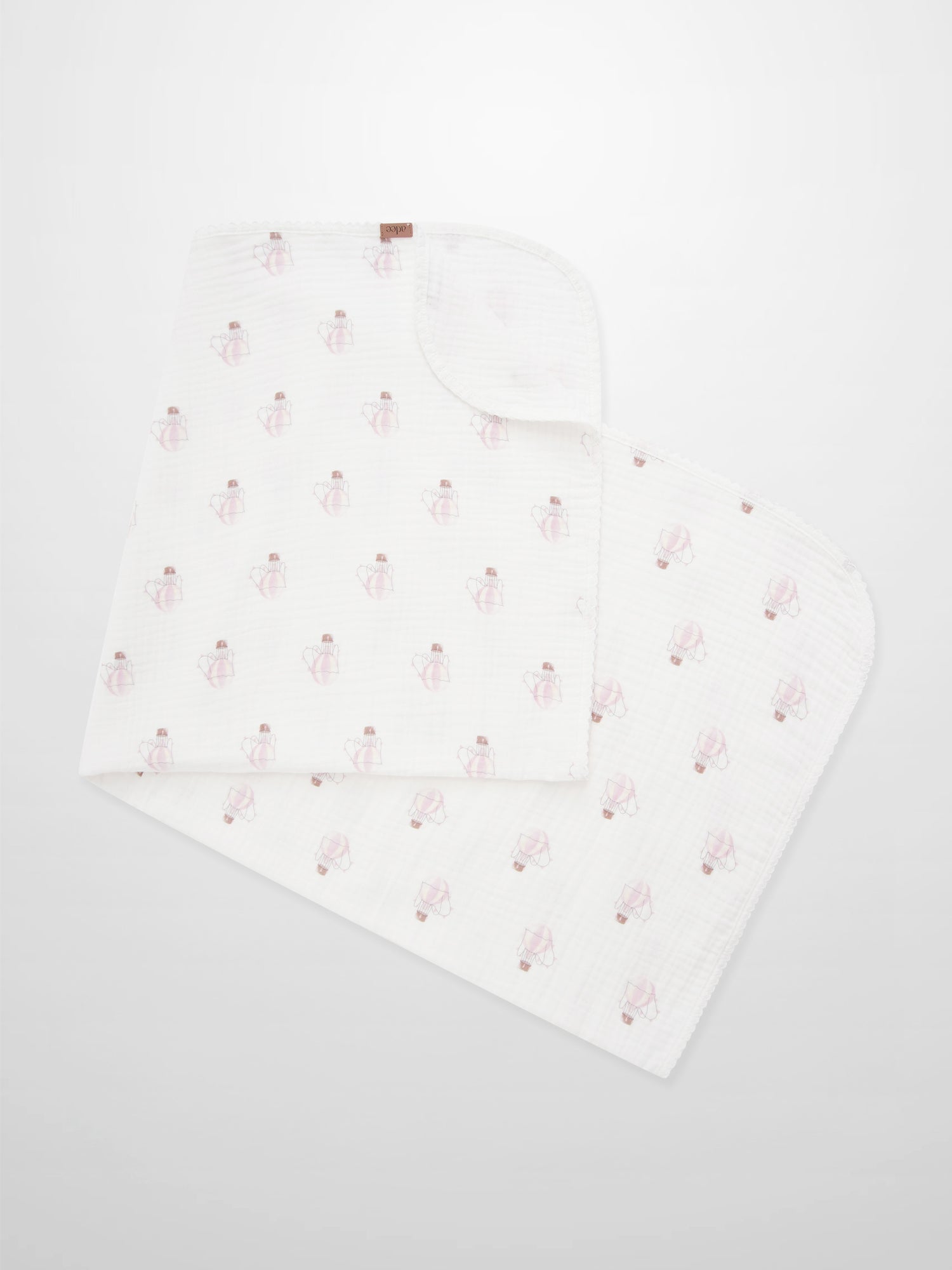 Pink Balloon Blanket with Lace by Adee, girls&