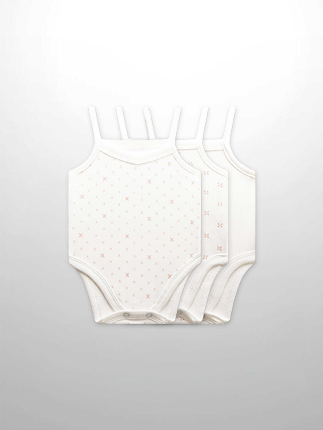 Pink diamond pattern baby bodysuits