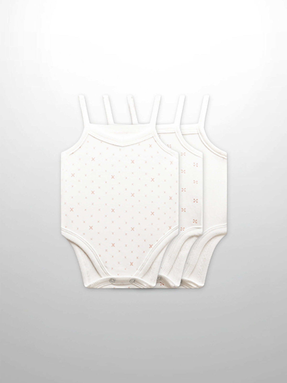 Pink diamond pattern baby bodysuits