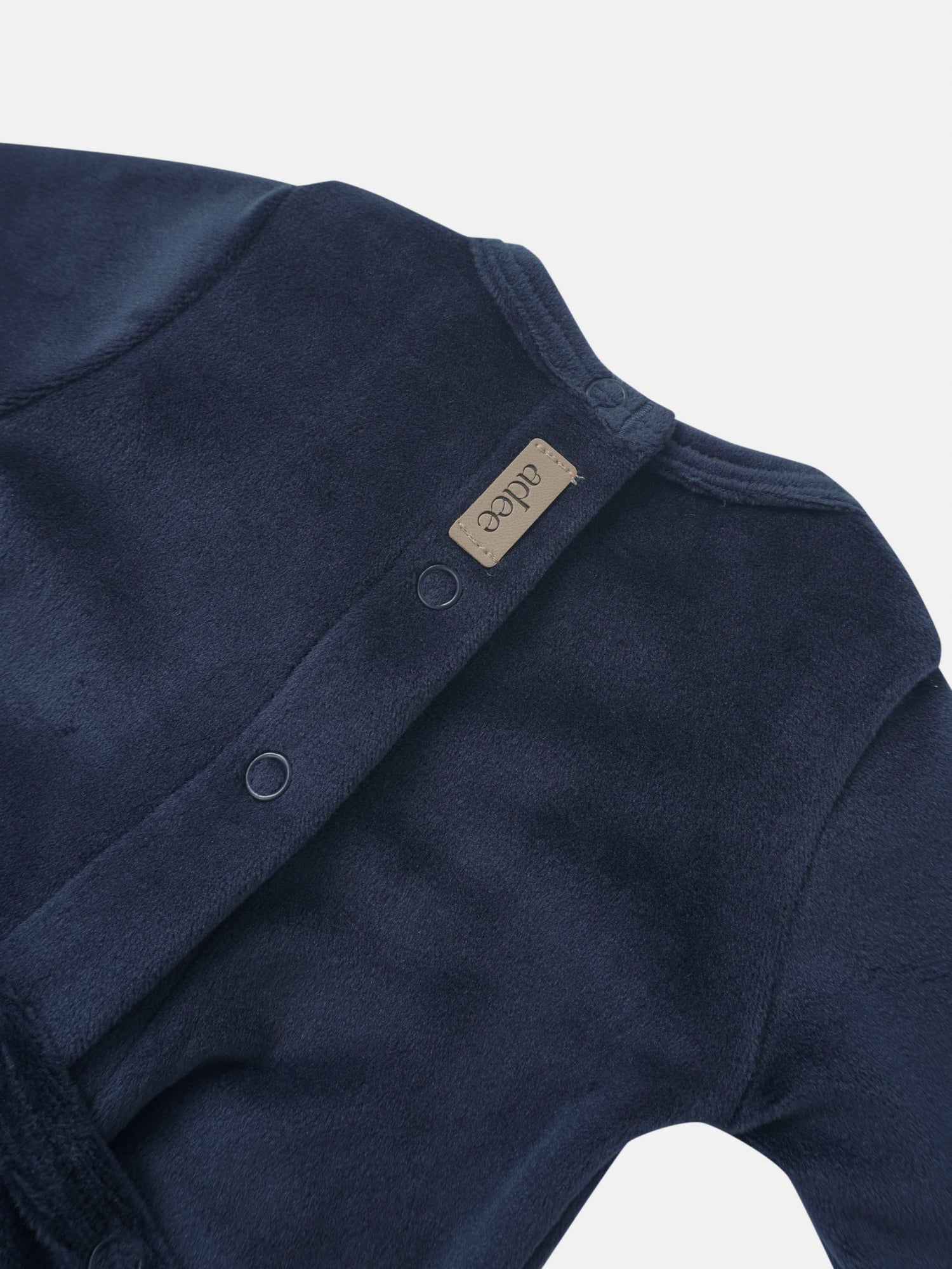 Embroidered Bear Stretchy navy fleece boys&