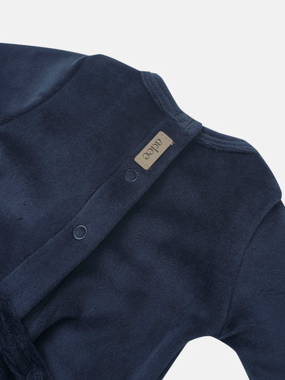 Embroidered Bear Stretchy navy fleece boys&