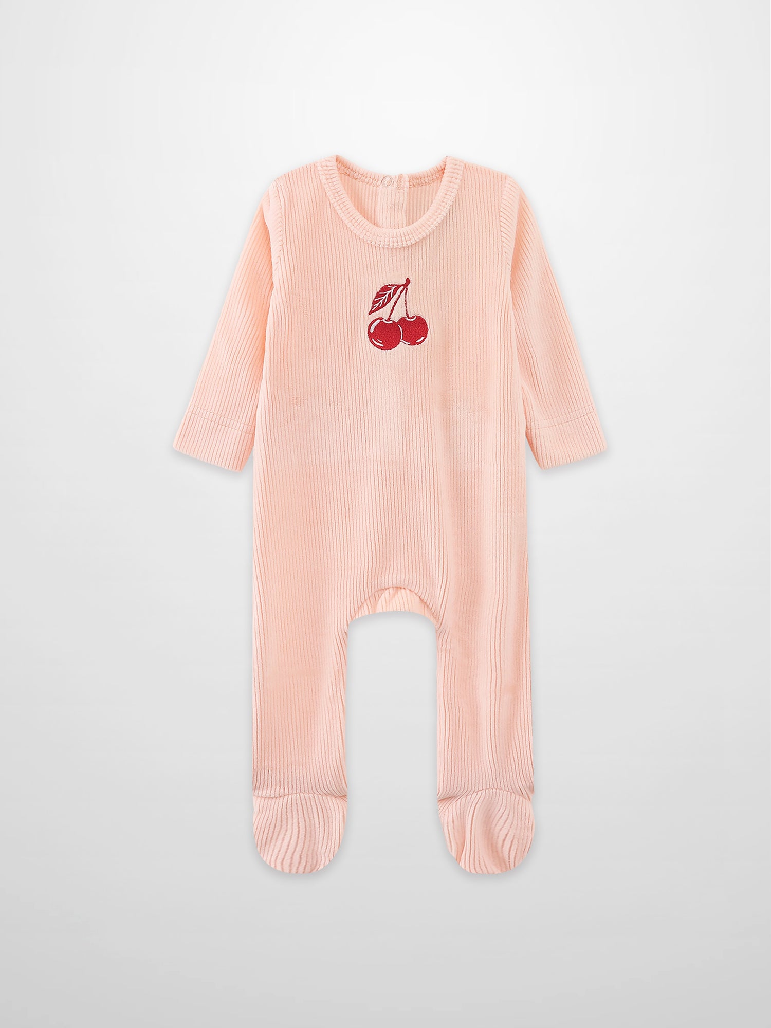 Embroidered Cherry Stretchy girls&