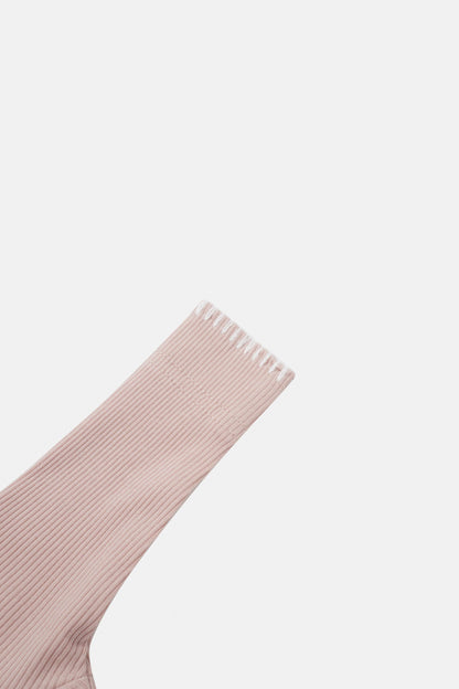 Legacy Stitch Stretchy light pink ribbed knit sleeve