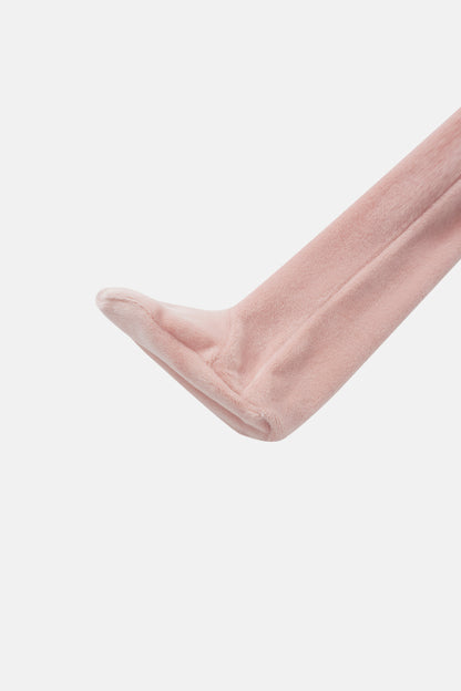 Adee Ballerina Bear Stretchy girls plush leg warmer in pink