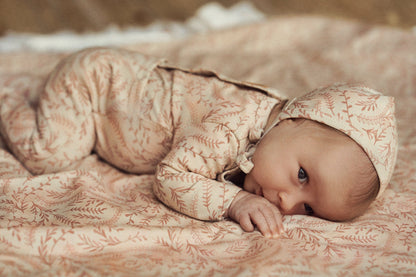 Paisley Print Bonnet-Pink