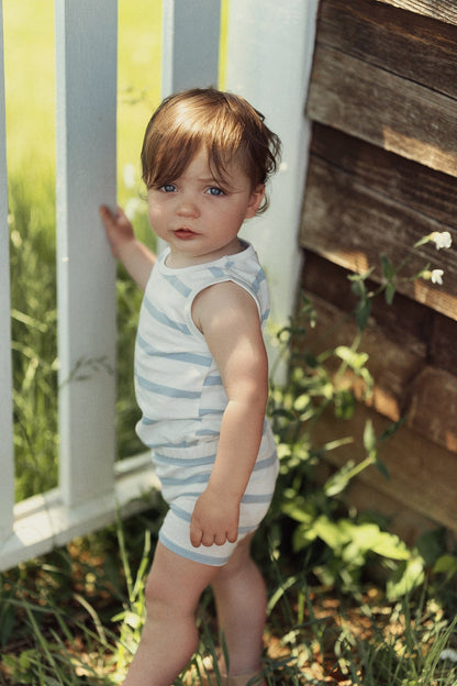 Tank Set-Blue &amp; White Stripe