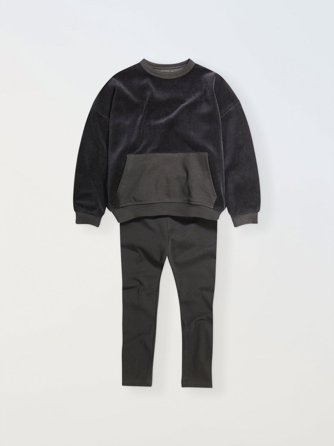 Velour Pocket Set- Black