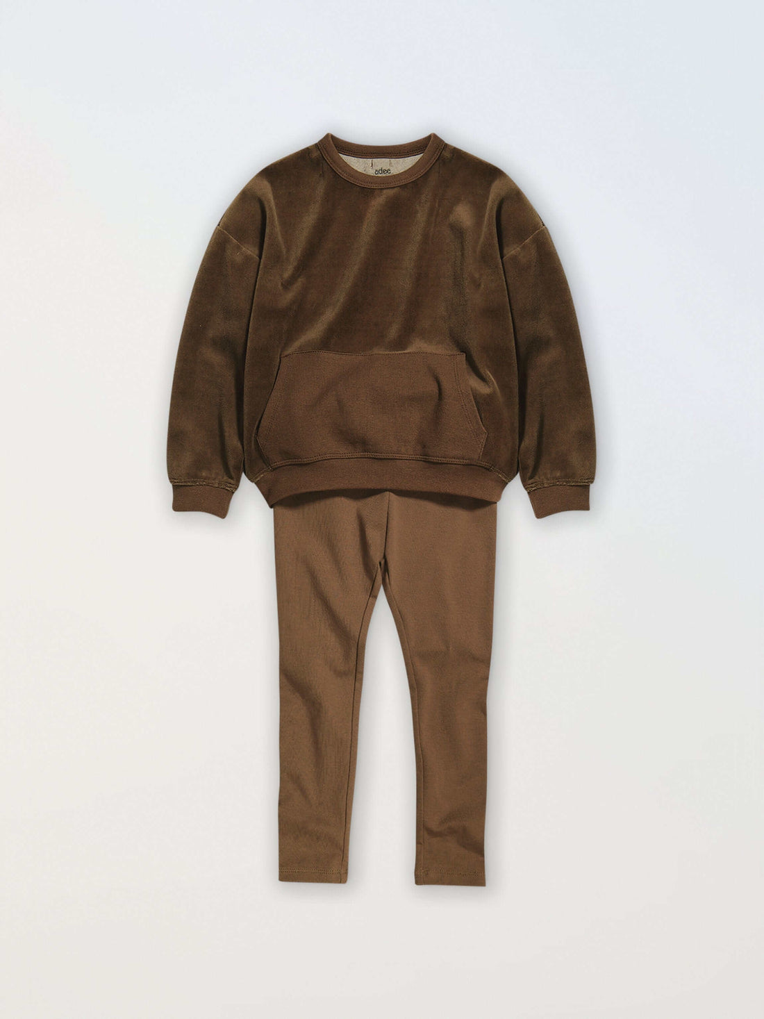 Velour Pocket Set- Brown