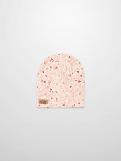 Garden Sprinkles Hat pink floral print by Adee for girls