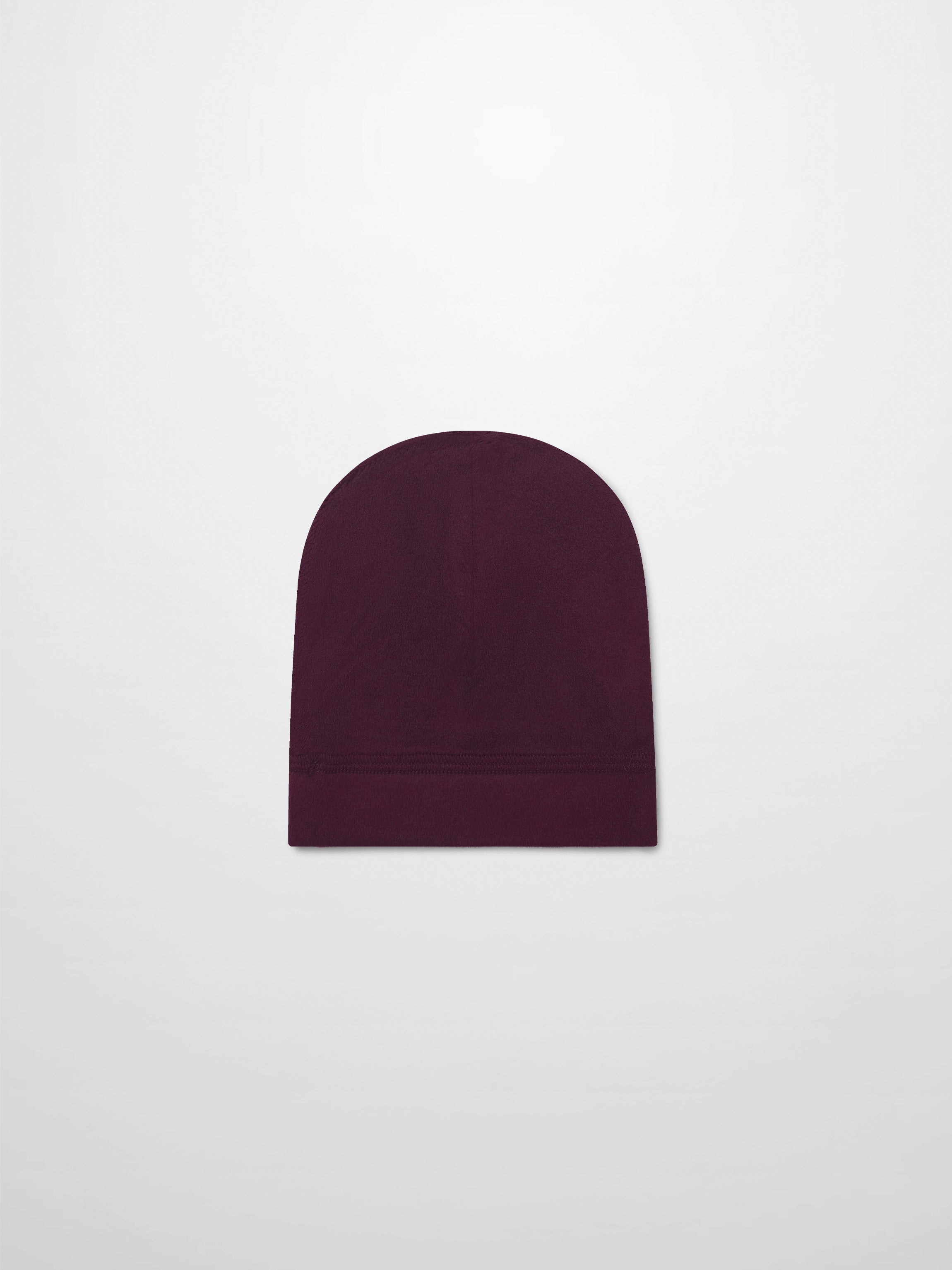 Embroidered Bear Hat Burgundy beanie for girls, simple knit style
