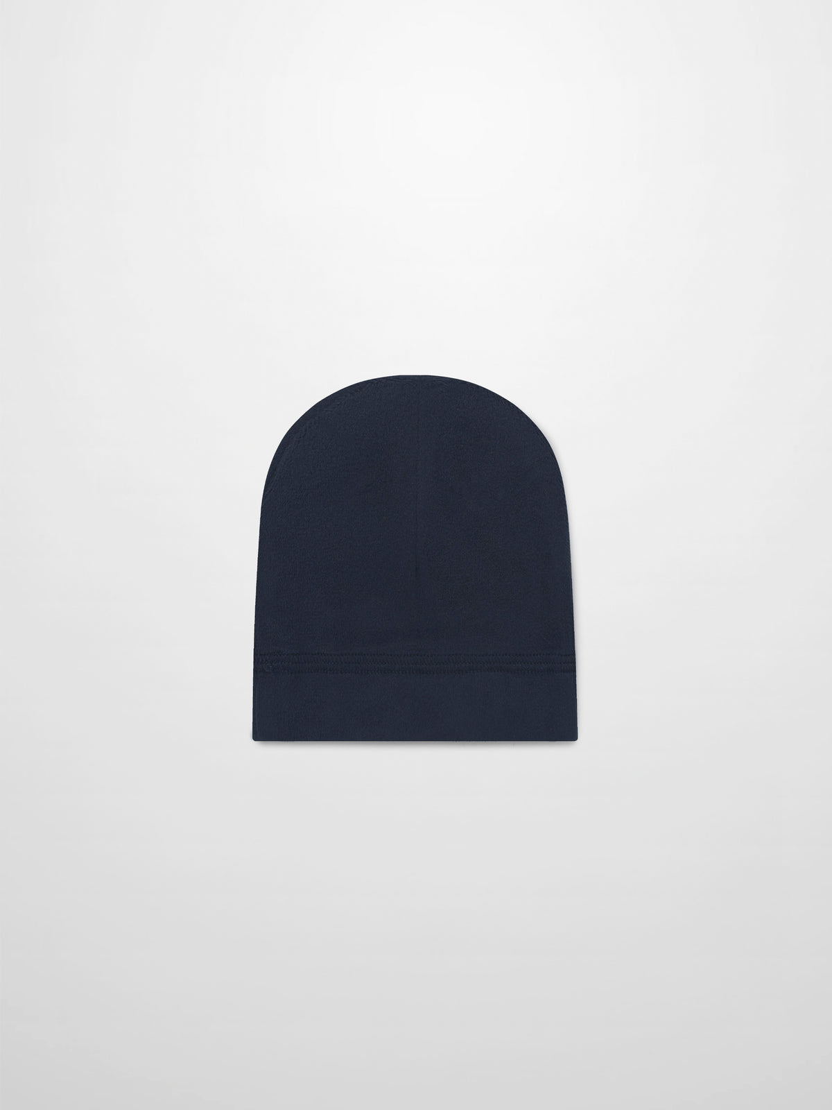 Embroidered bear hat for boys in navy, simple knit beanie with folded cuff