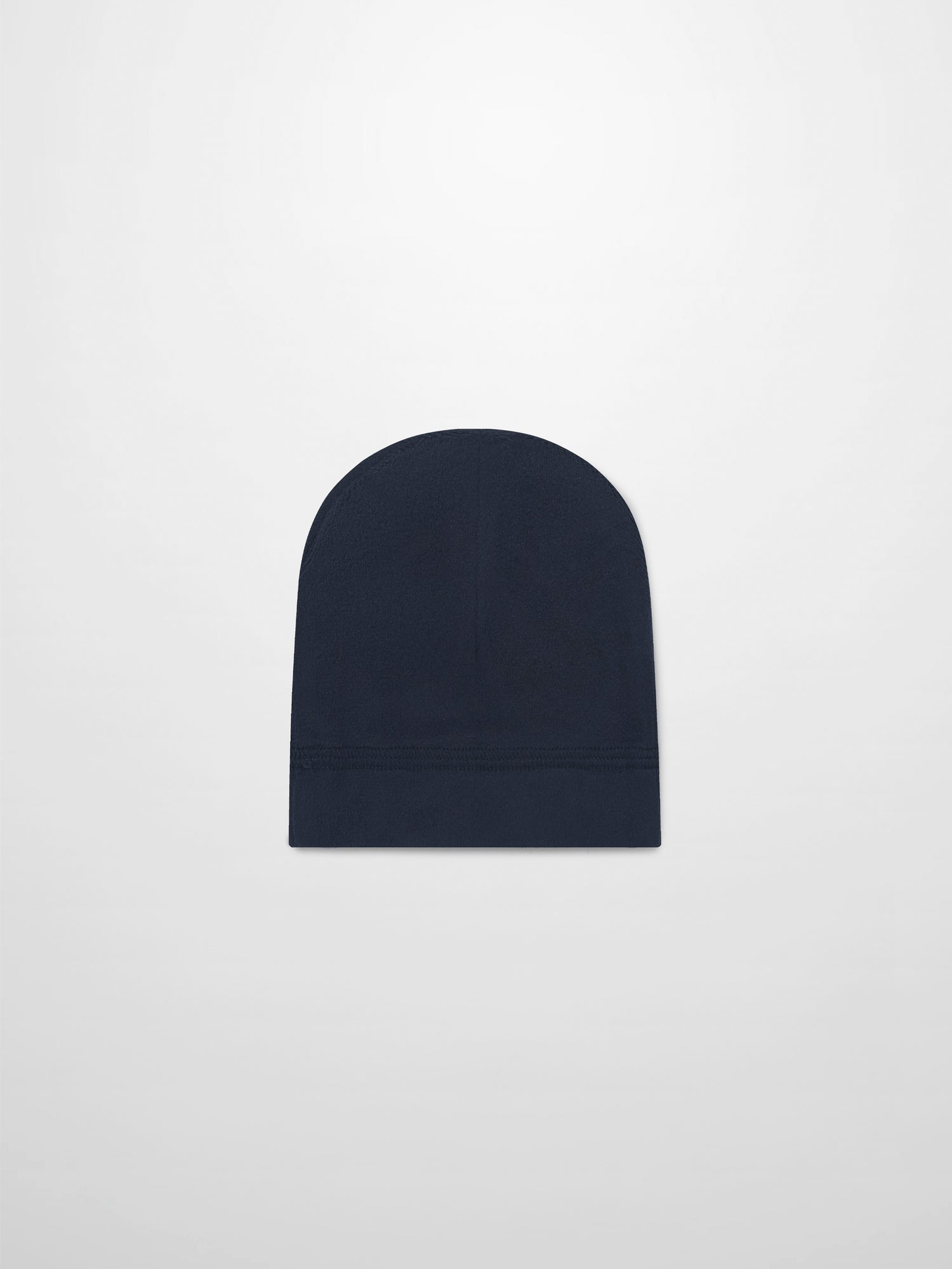 Embroidered bear hat for boys in navy, simple knit beanie with folded cuff