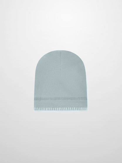 Legacy Stitch Hat by Adee, light blue boys beanie with ribbed knit and folded brim
