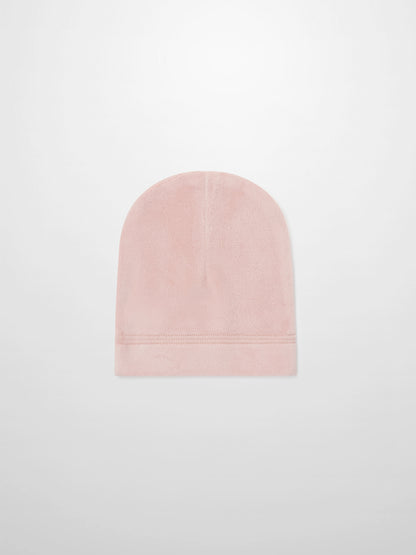Ballerina Bear Hat for girls in soft pink plush fabric