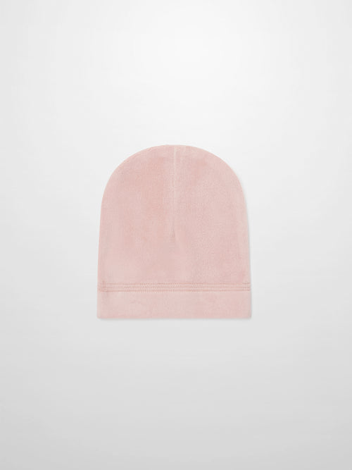 Ballerina Bear Hat for girls in soft pink plush fabric