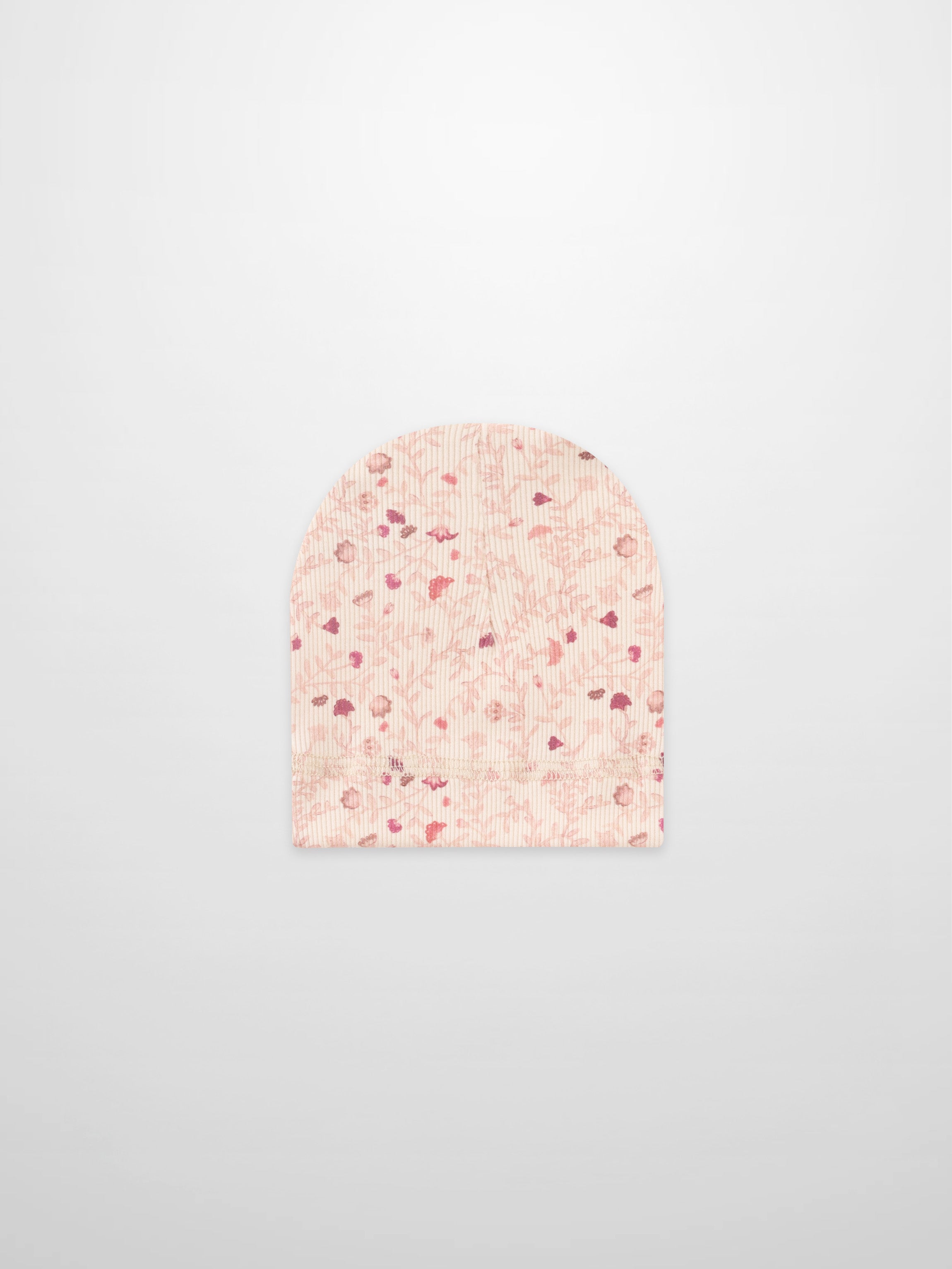 Garden Sprinkles Hat for girls by Adee, pink floral knit beanie