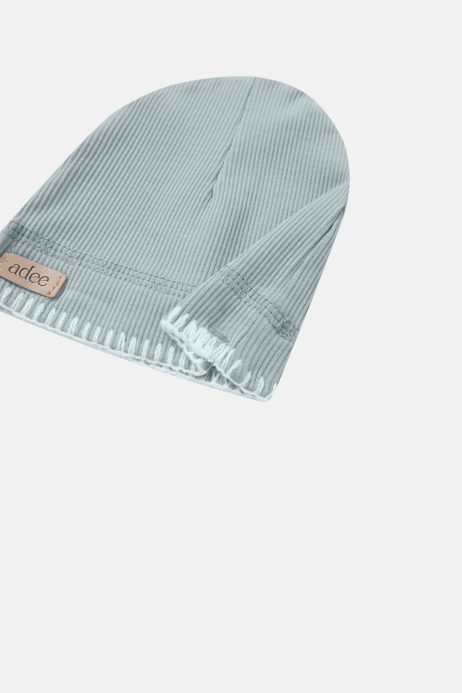 Legacy Stitch Hat for boys in light blue with ribbed corduroy texture, Adee beanie