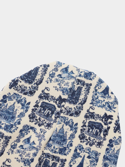 Blue Landmark Hat by Adee; boys hat with blue toile pattern