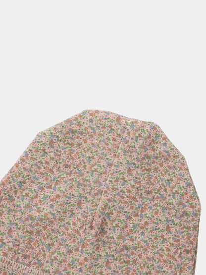 Pastel Petal Hat for girls, Adee brand, floral speckled pastel fabric