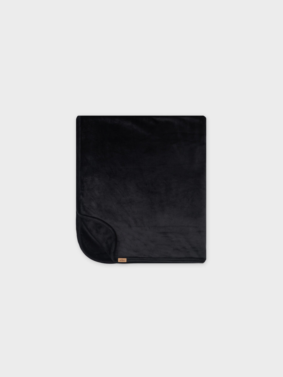 Velour Crossover Blanket-Black