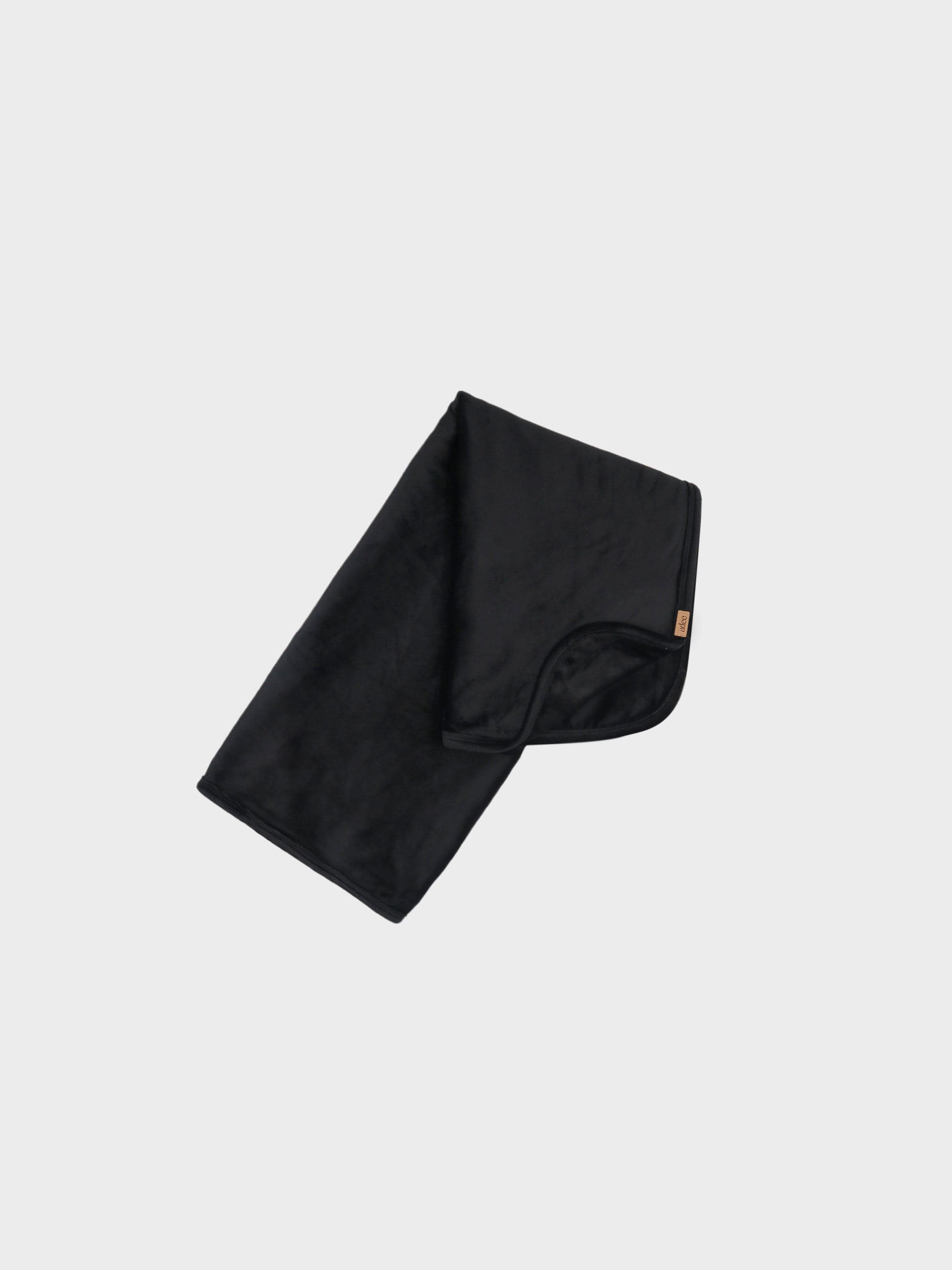 Velour Crossover Blanket-Black