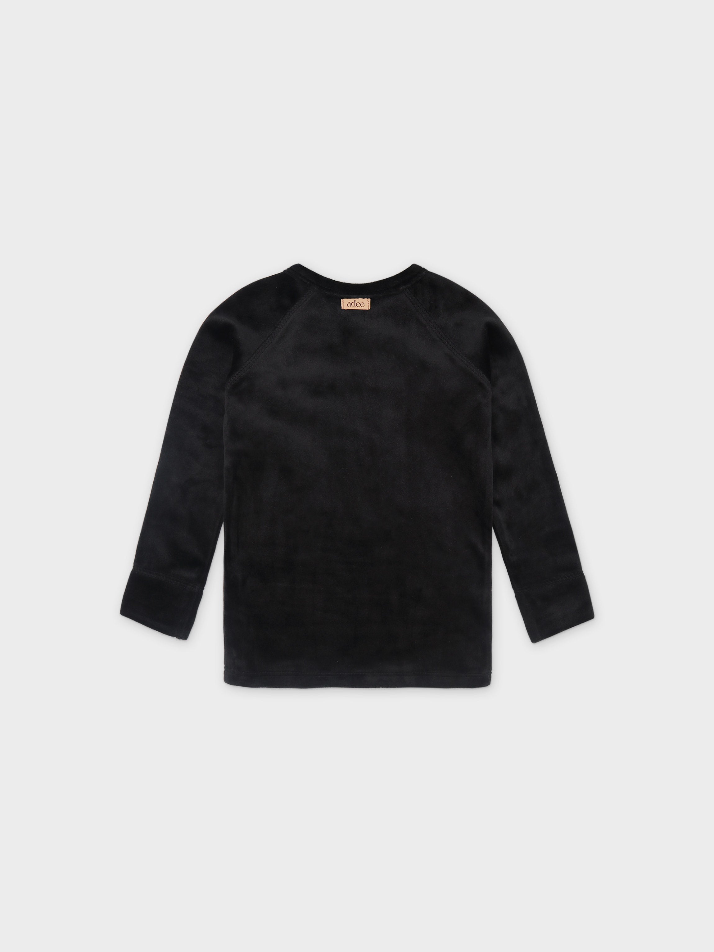 Velour Pajama - Black