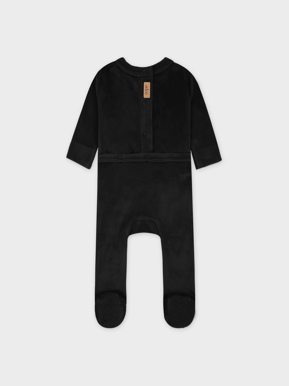 Velour Crossover Stretchy - Black