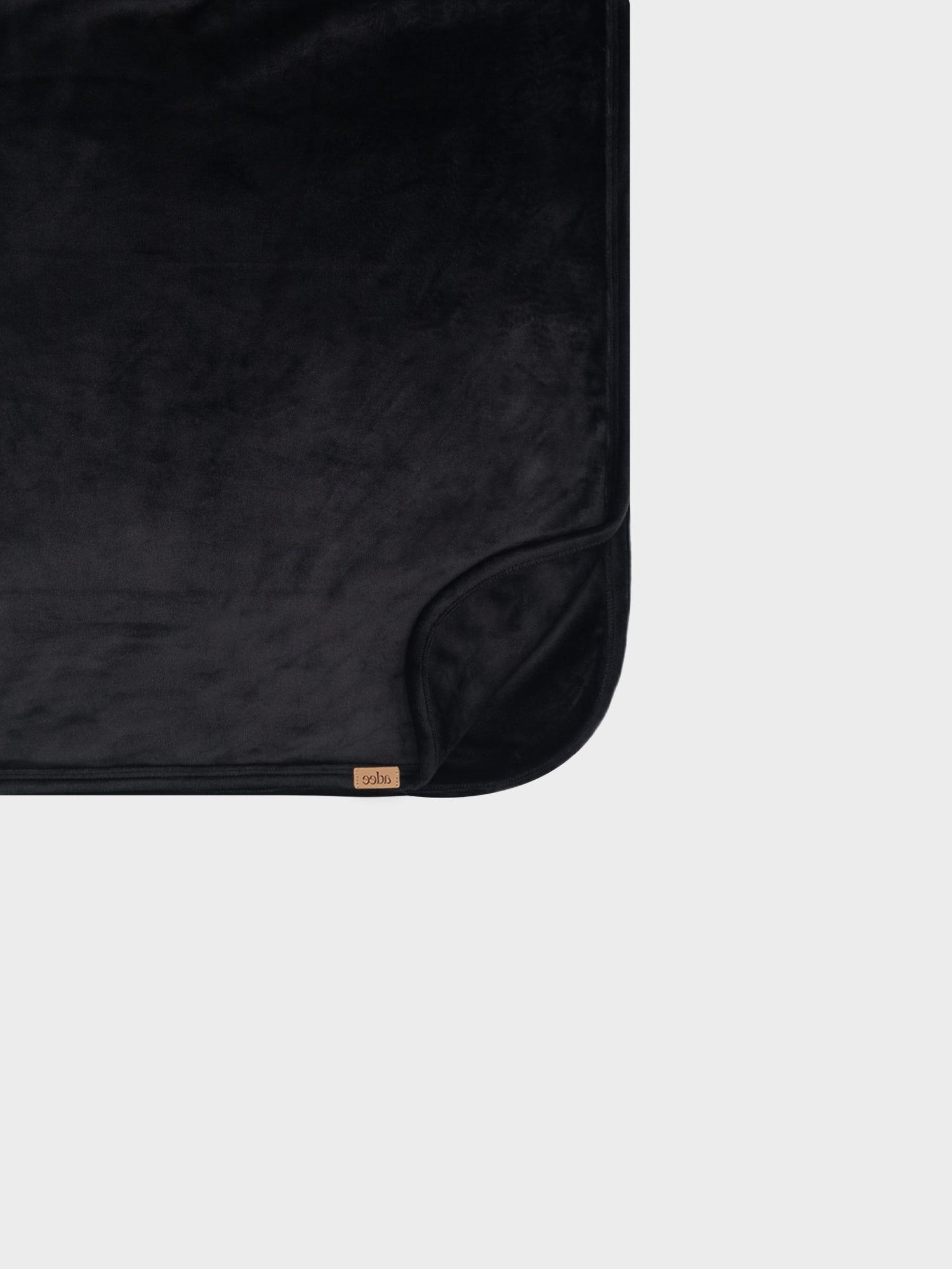 Velour Crossover Blanket-Black