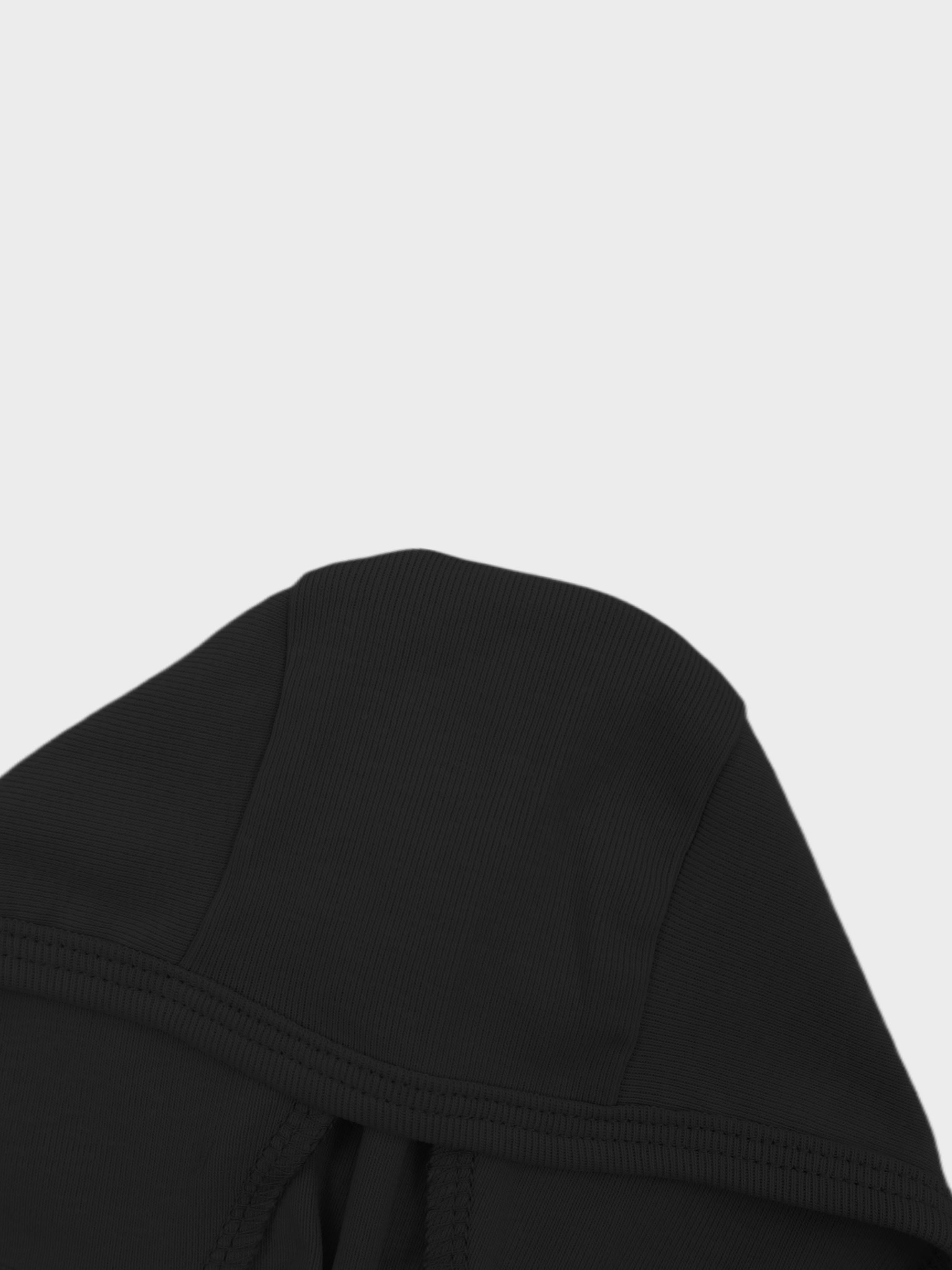 Non Ribbed Bonnet- Black