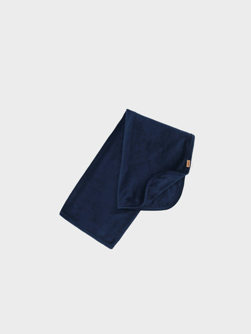 Velour Blanket-Navy for boys by Adee; navy blue, soft velour fabric.