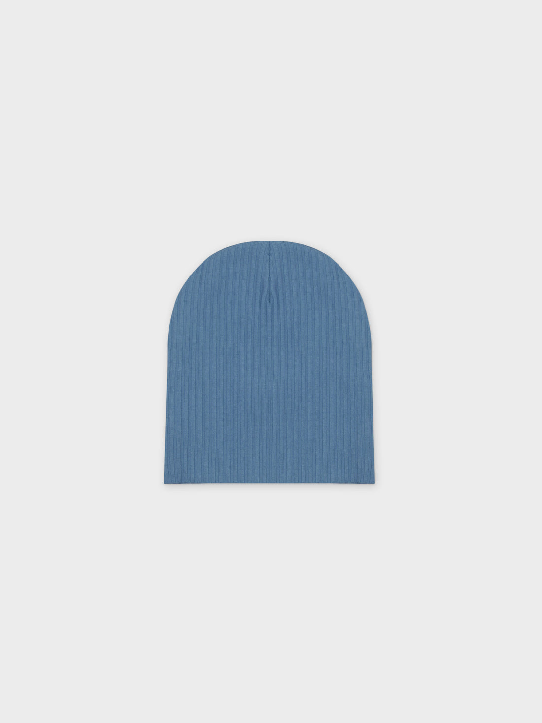 Thin Ribbed Beanie-Blue