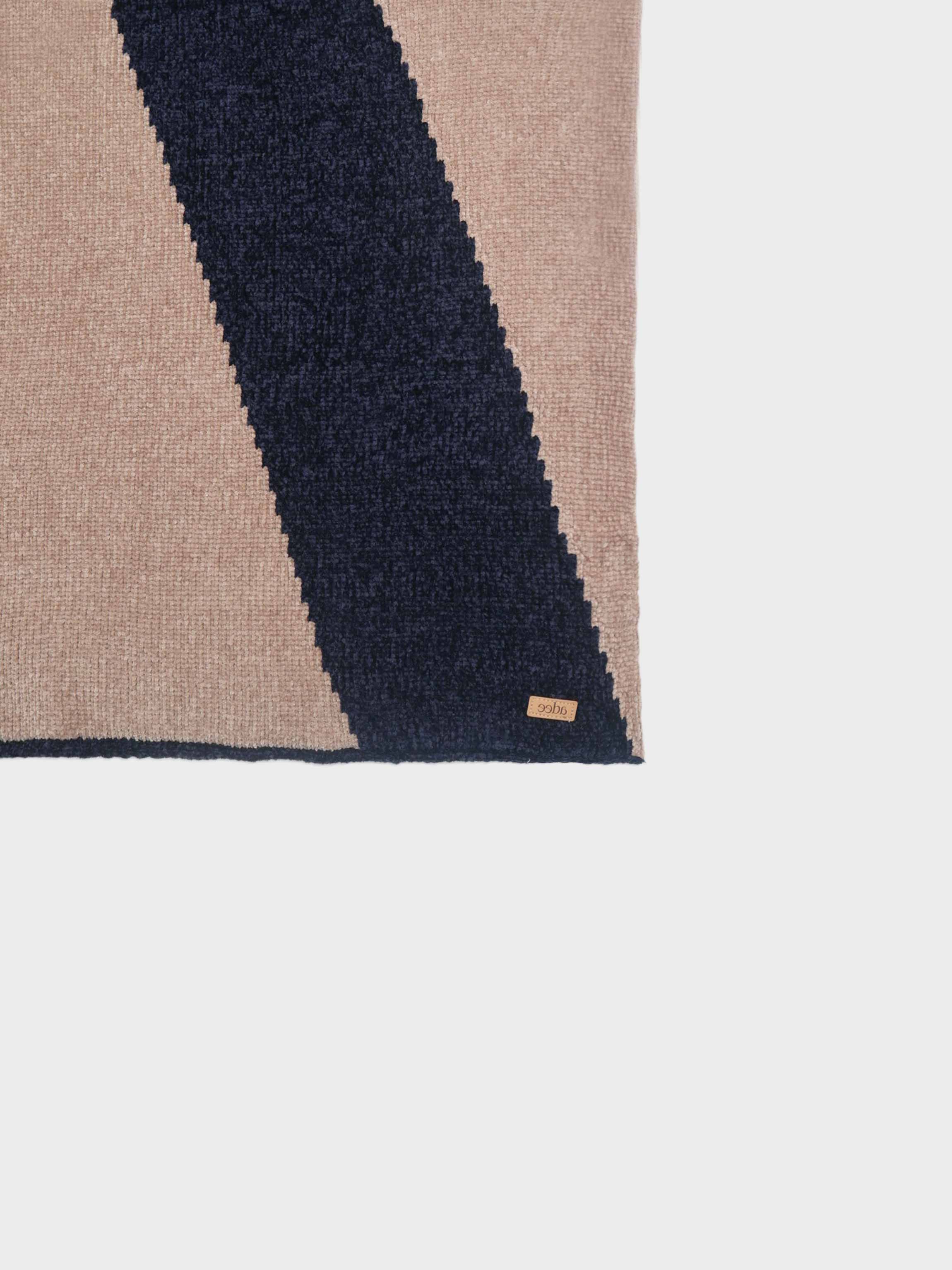 Color Block Blanket- Navy