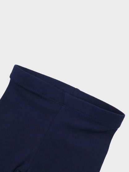 Non Ribbed Leggings- Navy